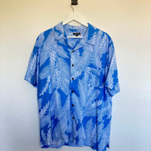 Charger l&#39;image dans la galerie, Chemise hawaïenne bleue et blanche (L)
