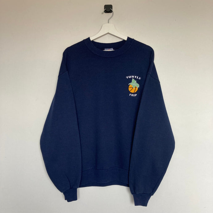     sweat-turtle-frip-vintage-bleu-fonce