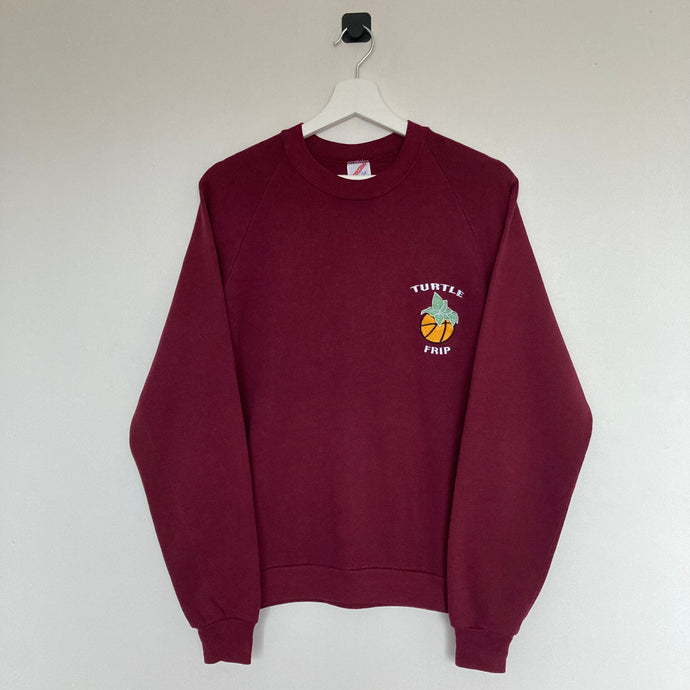 sweat-turtle-frip-vintage-bordeaux