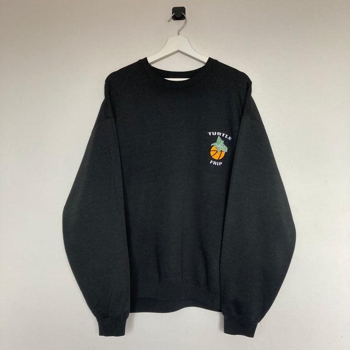     sweat-turtle-frip-vintage-noir-oversize