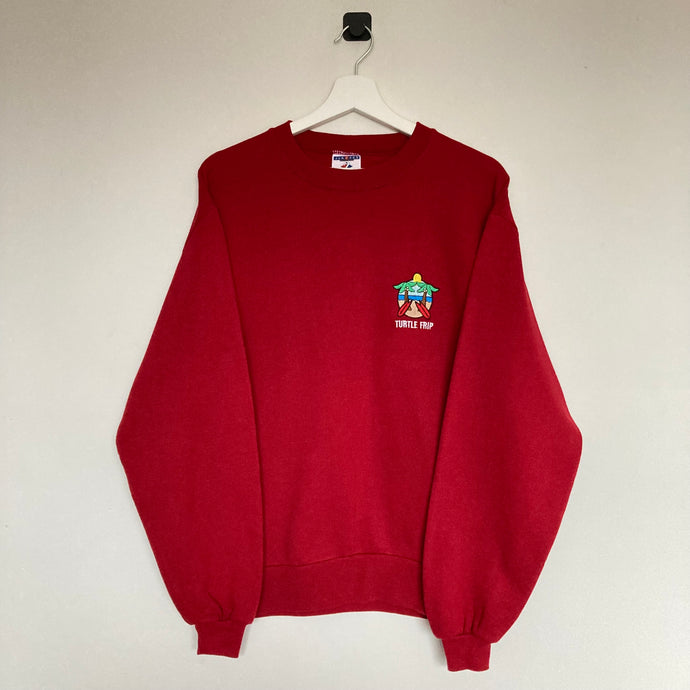 sweat-turtle-frip-vintage-rouge