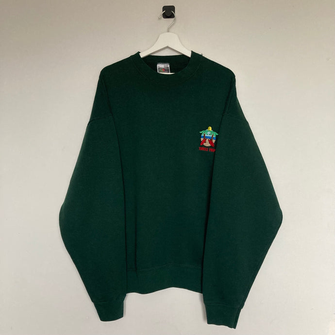 sweat-turtle-frip-vintage-vert-fonce-sapin