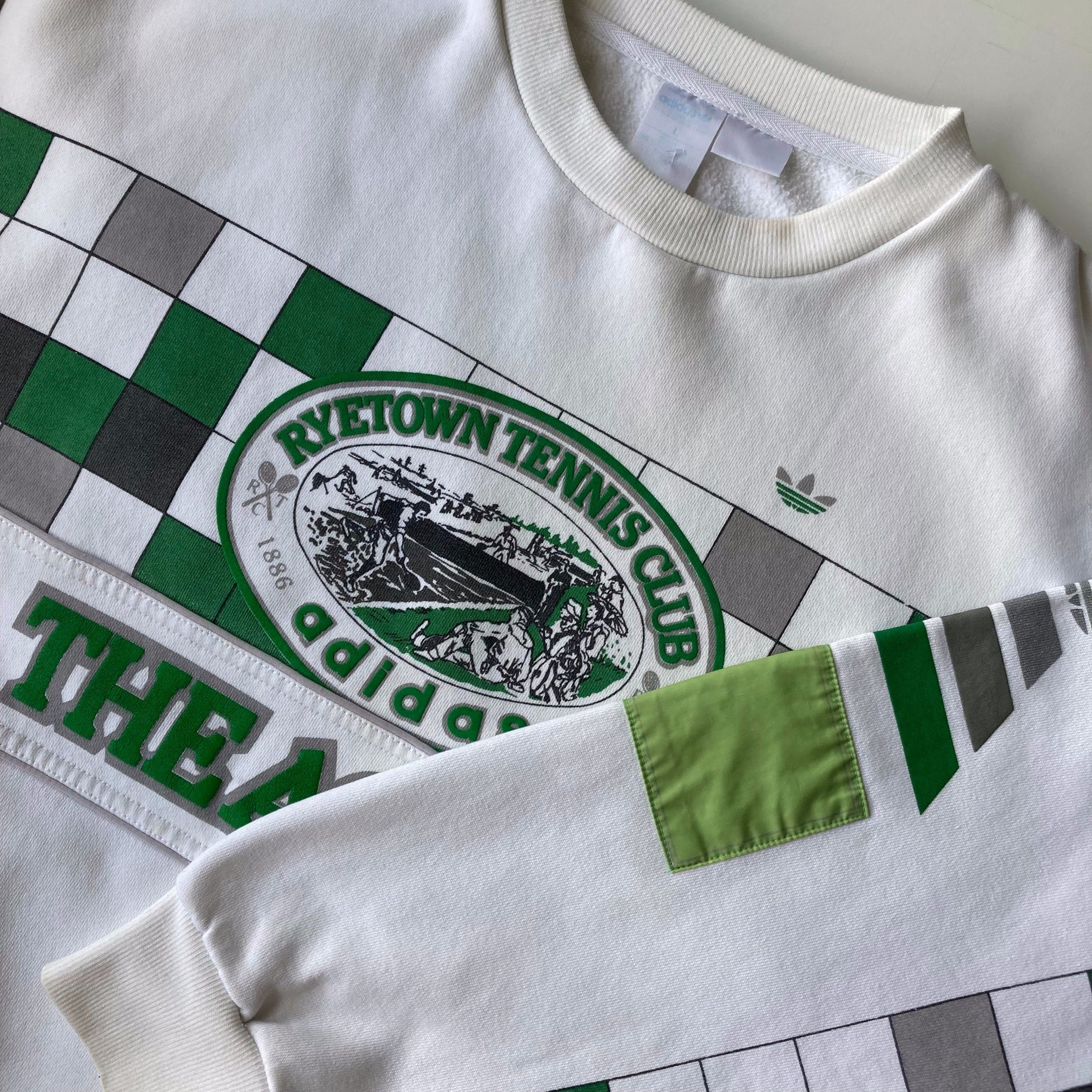 Sweat adidas vintage vert on sale