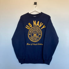 Charger l&#39;image dans la galerie, sweat-vintage-bleu-marines-navy-usa
