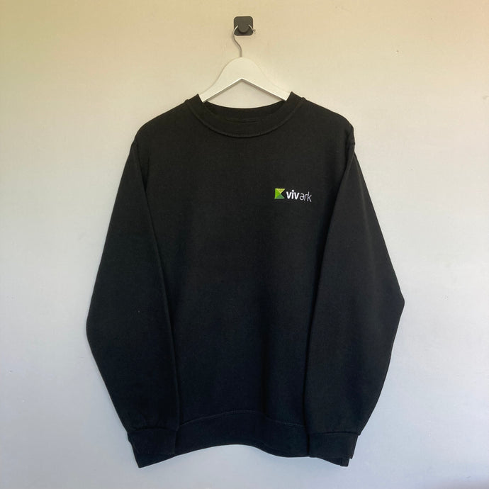 Sweat noir logo brodé