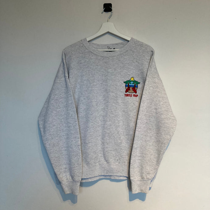 sweat-vintage-homme-oversize-turtle-frip-gris