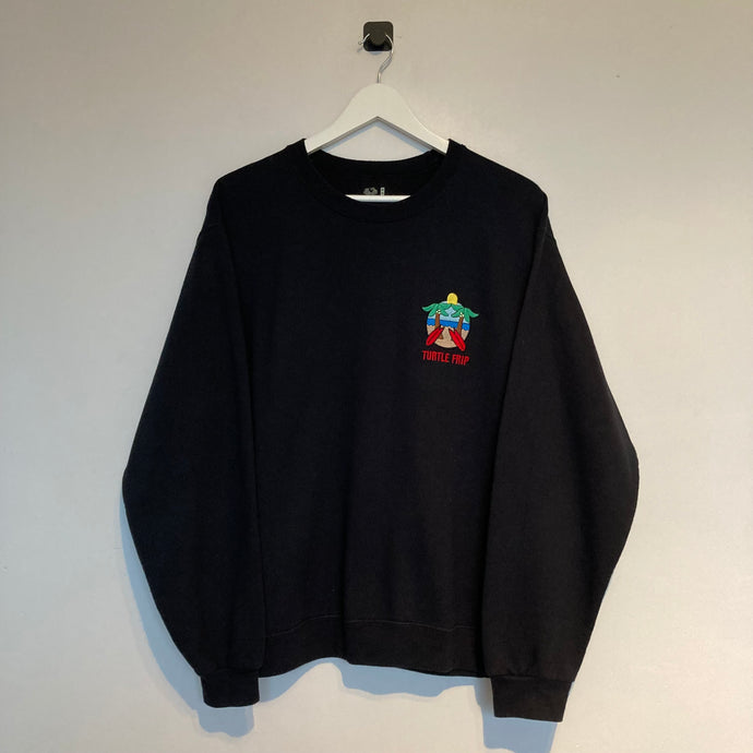       sweat-vintage-homme-oversize-turtle-frip-noir