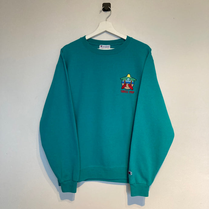    sweat-vintage-homme-oversize-turtle-frip-turquoise