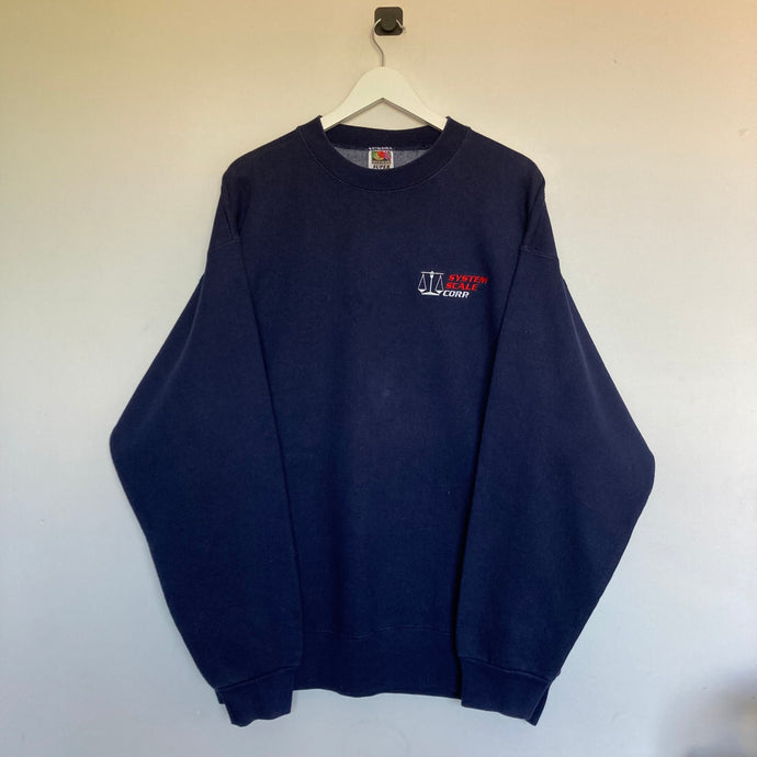 Sweat vintage épais logo brodé