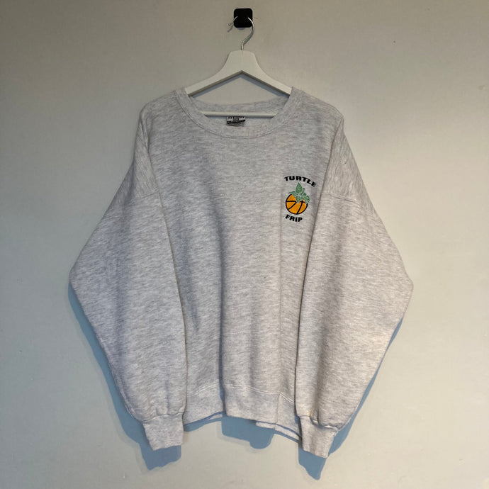      sweat-vintage-turtle-frip-gris-homme-oversize