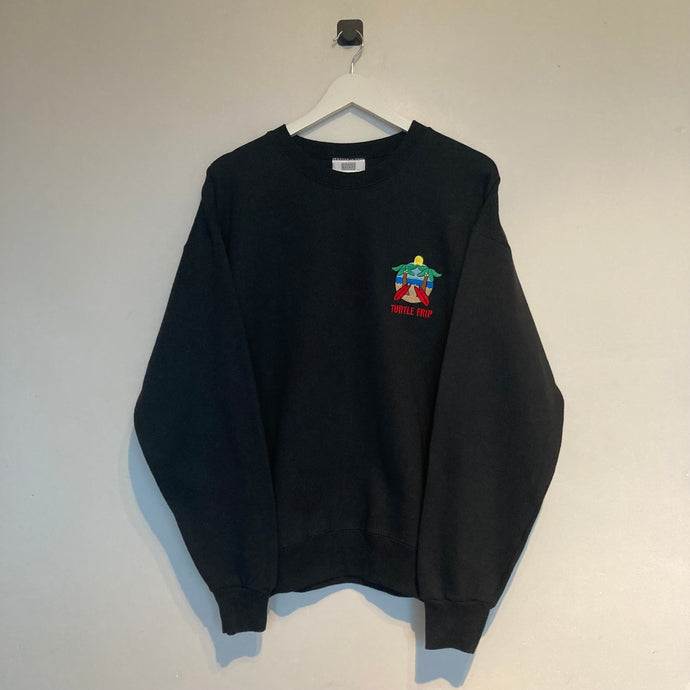 sweat-vintage-turtle-frip-oversize-noir-homme