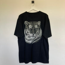 Charger l&#39;image dans la galerie, t-shirt-noir-vintage-a-motif-animal-tigre
