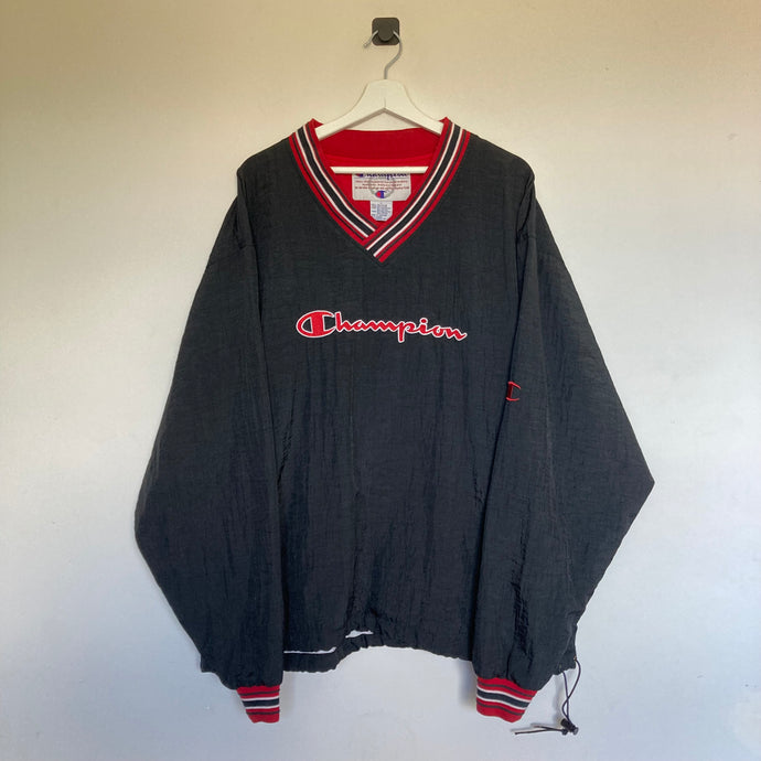 veste-champion-vintage-noir-et-rouge-homme