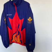 Charger l&#39;image dans la galerie, veste-vintage-champion-jeux-olympiques-1996-atlanta-flamme-fire-canada
